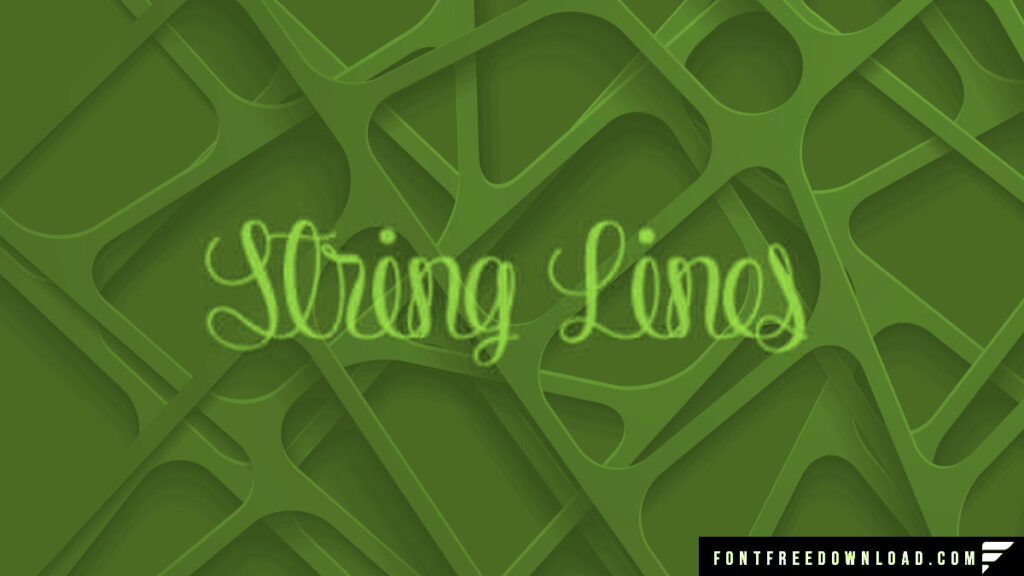 String Lines Typeface