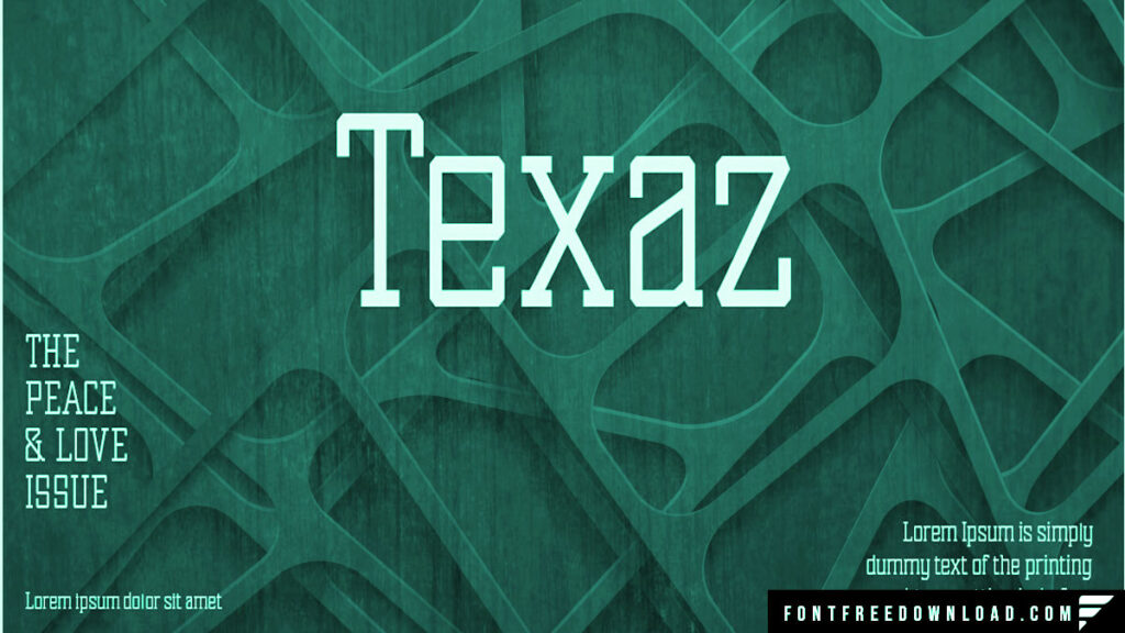 Texaz Font Free Download