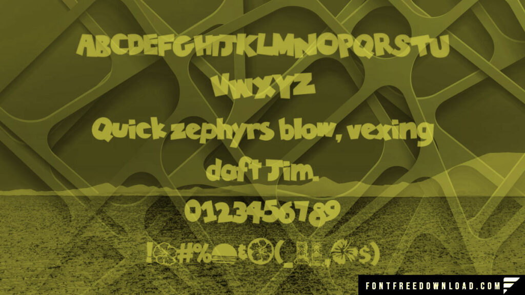 Tiki Tropic Font View