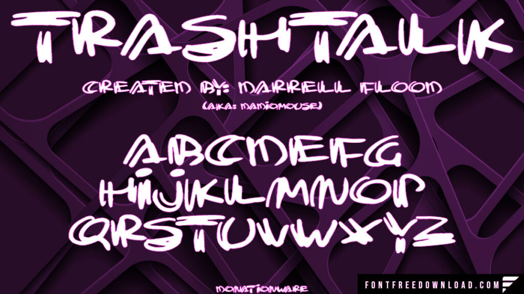 Trash Talk Regular Font Free Download