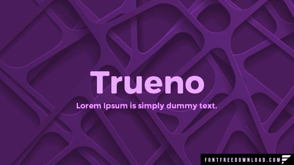 Trueno Font Free Download