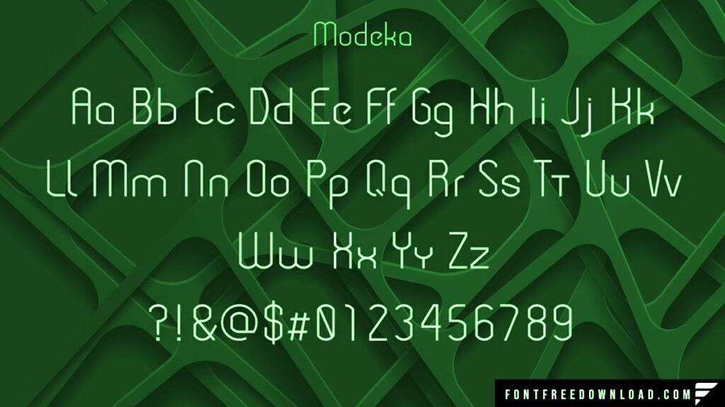 Using Modeka Font in Editorial Designs