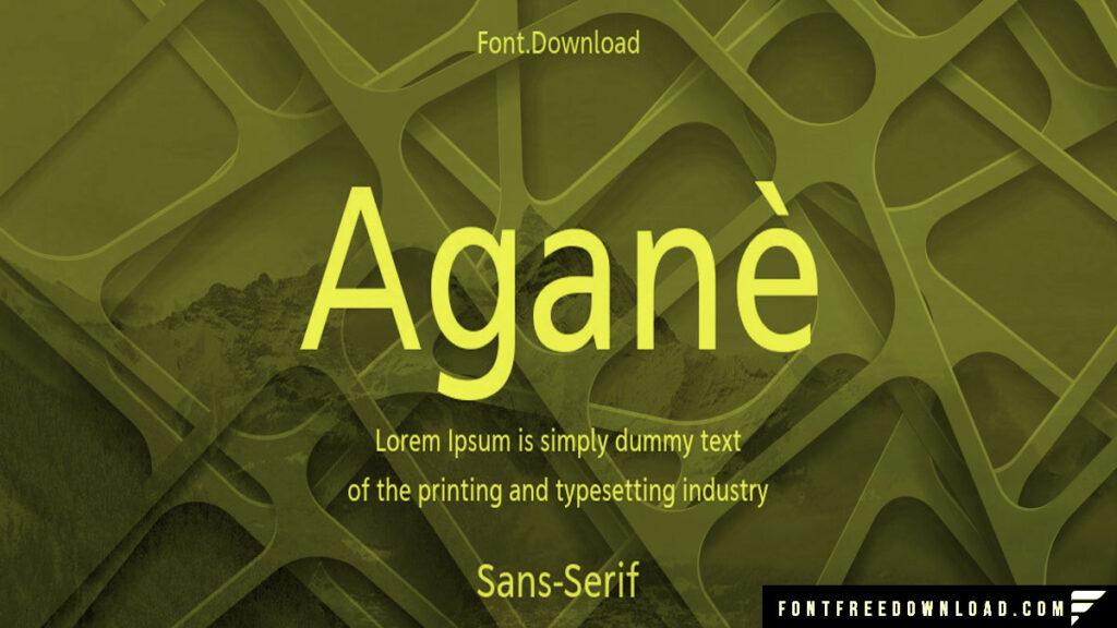 Aganè Font Free Download