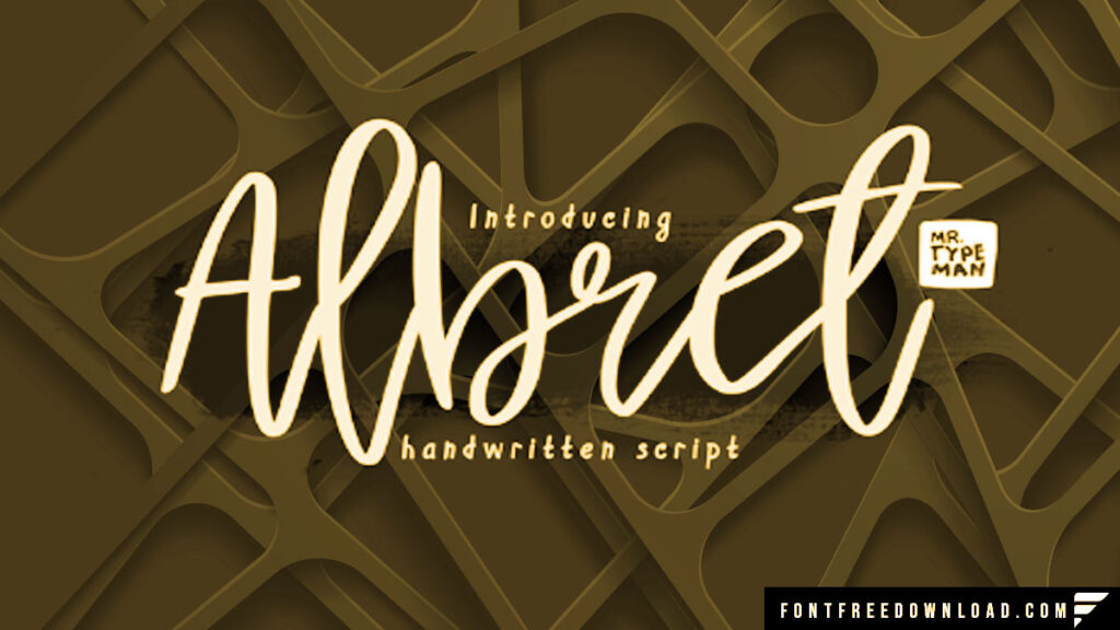 Albret: The Elegant Handwritten Font