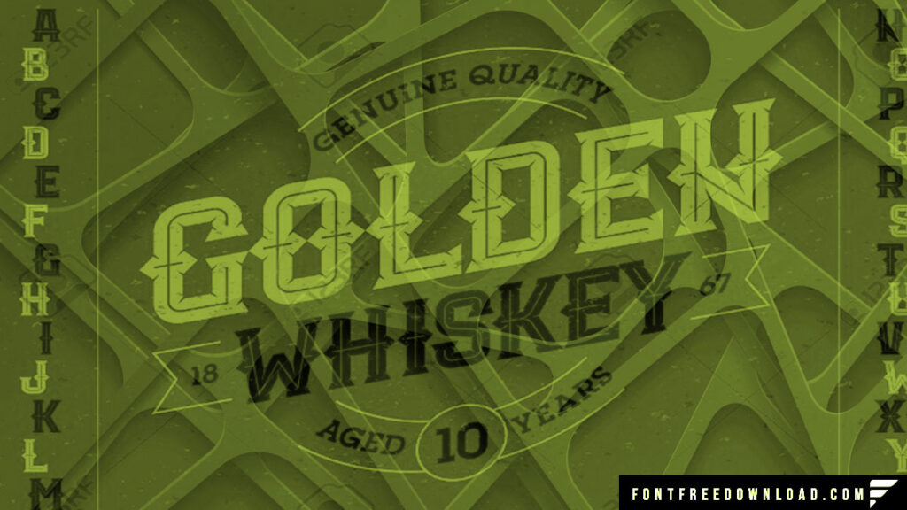 American Whiskey Typeface