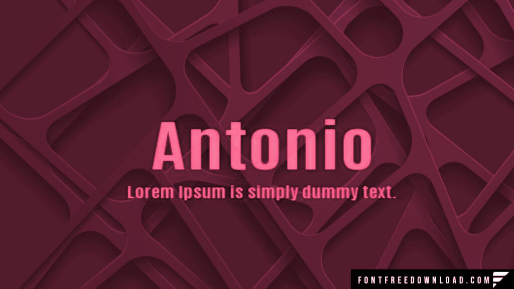 Antonio Font Free Download