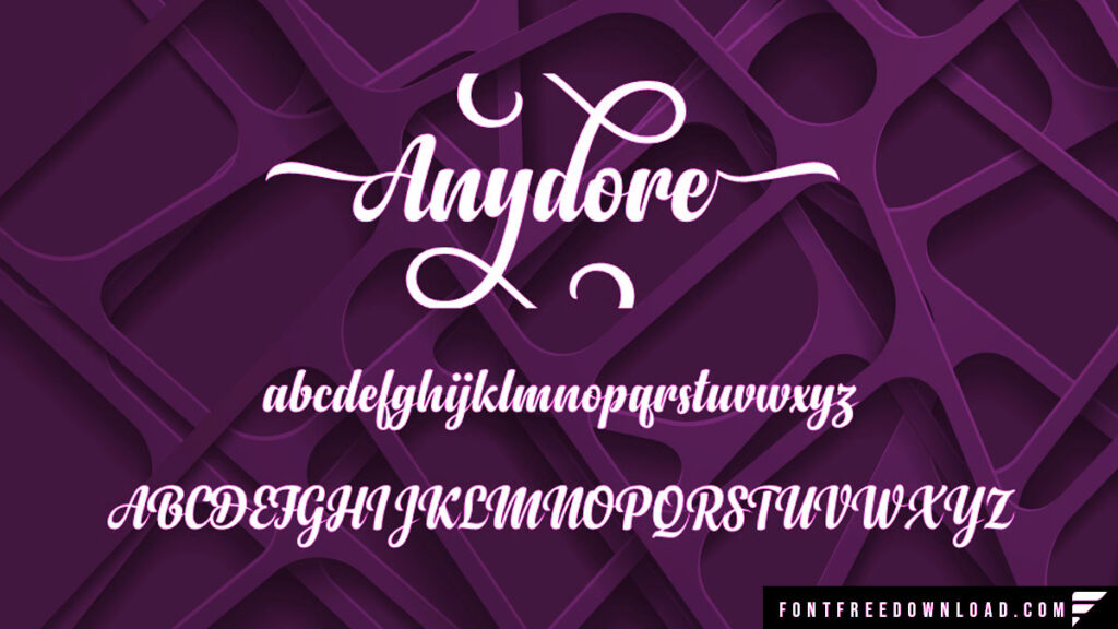 Anydore Script Font Free Download