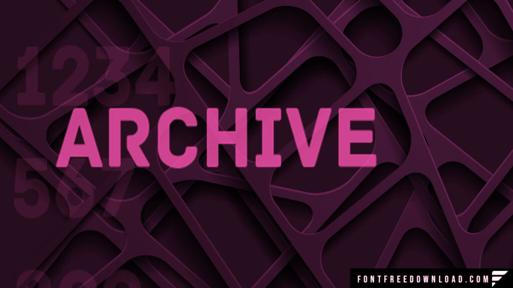 Archive Font Free Download