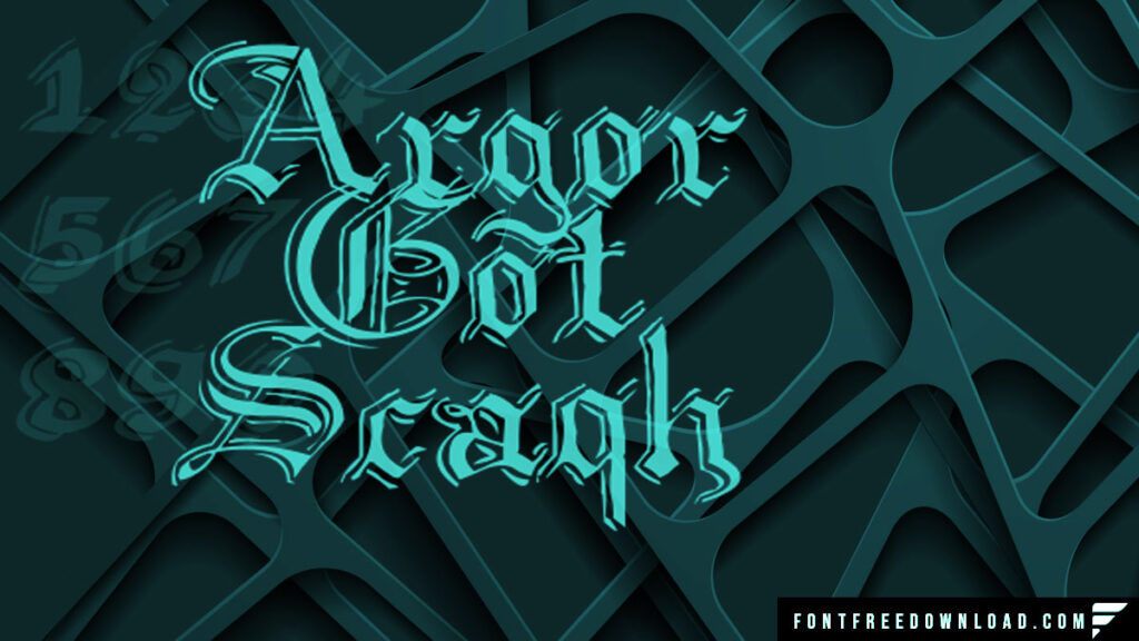 Argor Got Scaqh Font Free Download