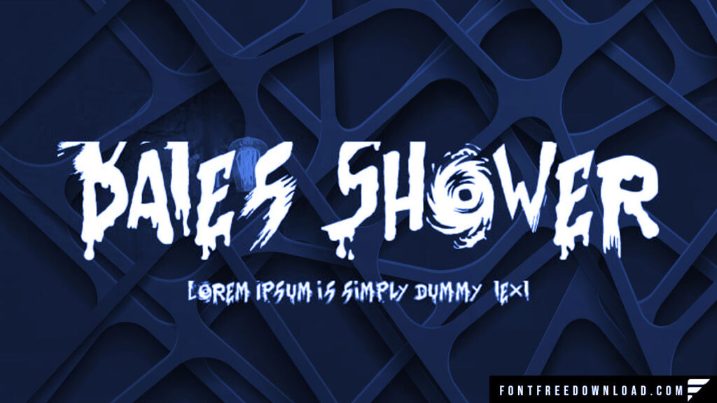 Bates Shower Font Free Download