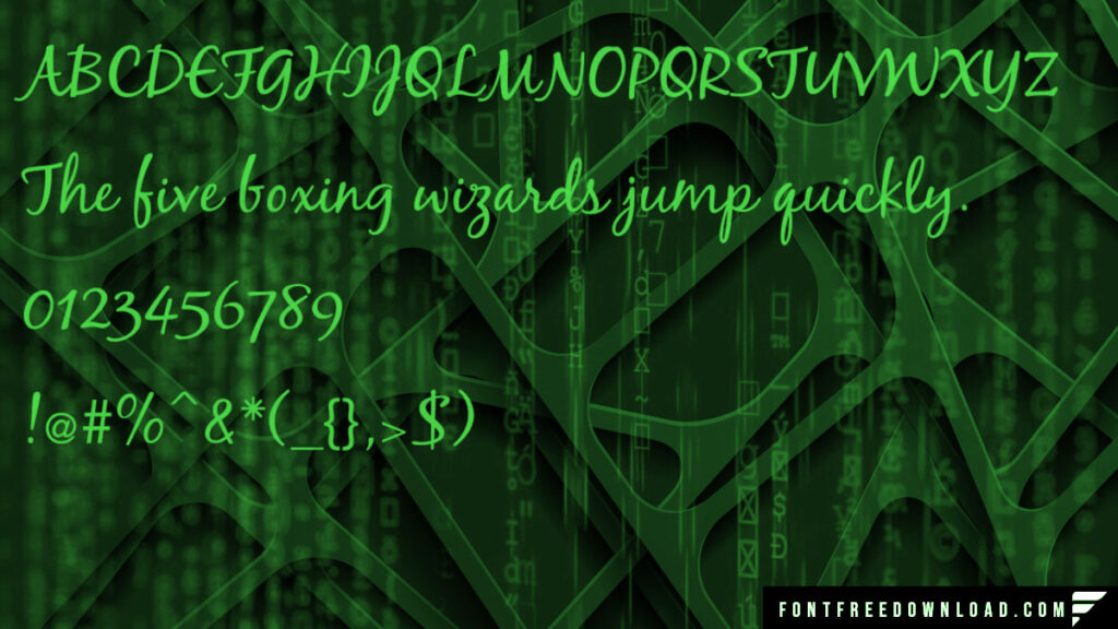 Blackjack Font View