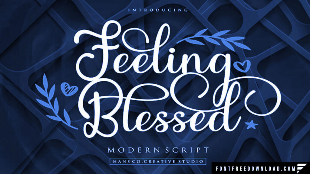 Blessed Script Font Free Download