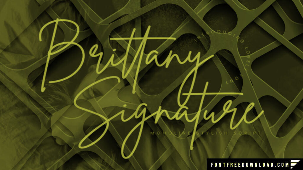 Brittany Signature Font Free Download