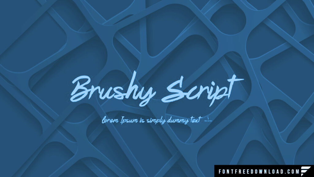 Brushy Script Font Free Download