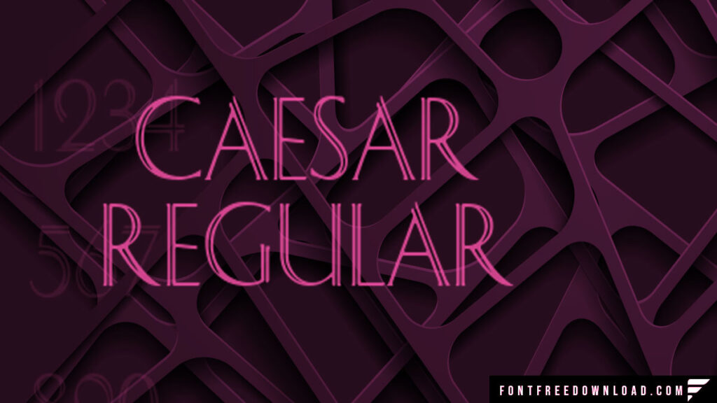 Caesar Regular Font Family Free Download