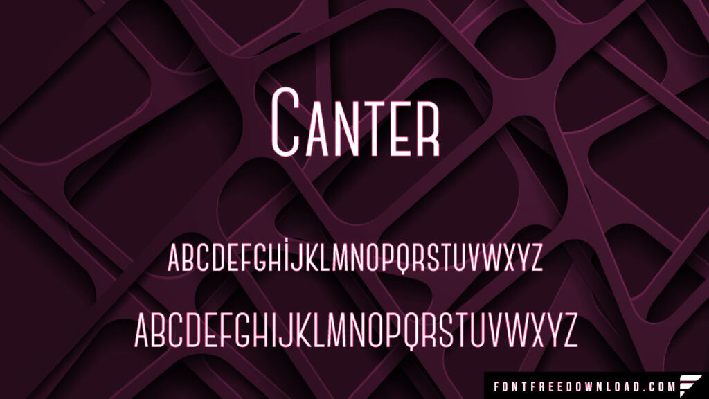 Canter Font Free Download