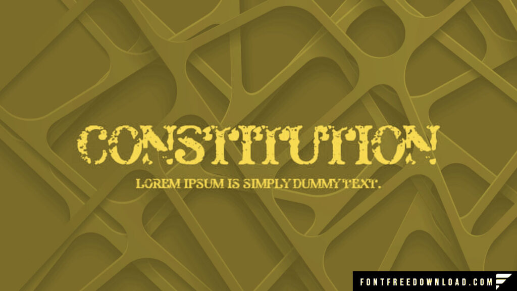 Constitution Font Free Download