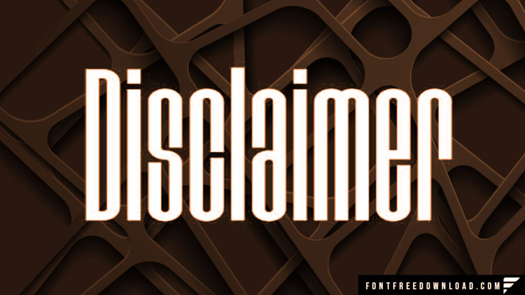 Disclaimer Font Free Download