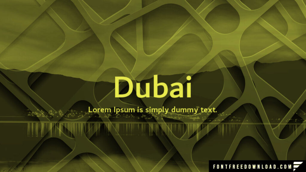 Dubai Font Free Download