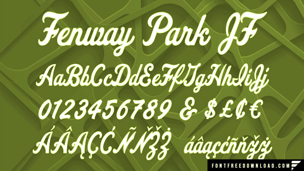 Fenway Park JF Font Free Download