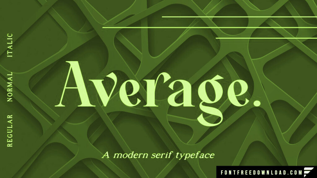 Free Download: Average Font