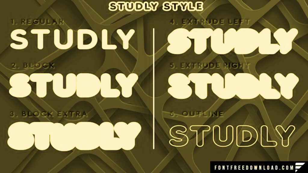 Free Download: Studly Font