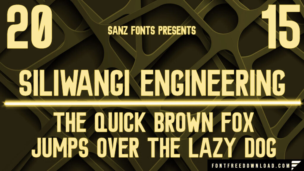 Free Siliwangi Engineering Font