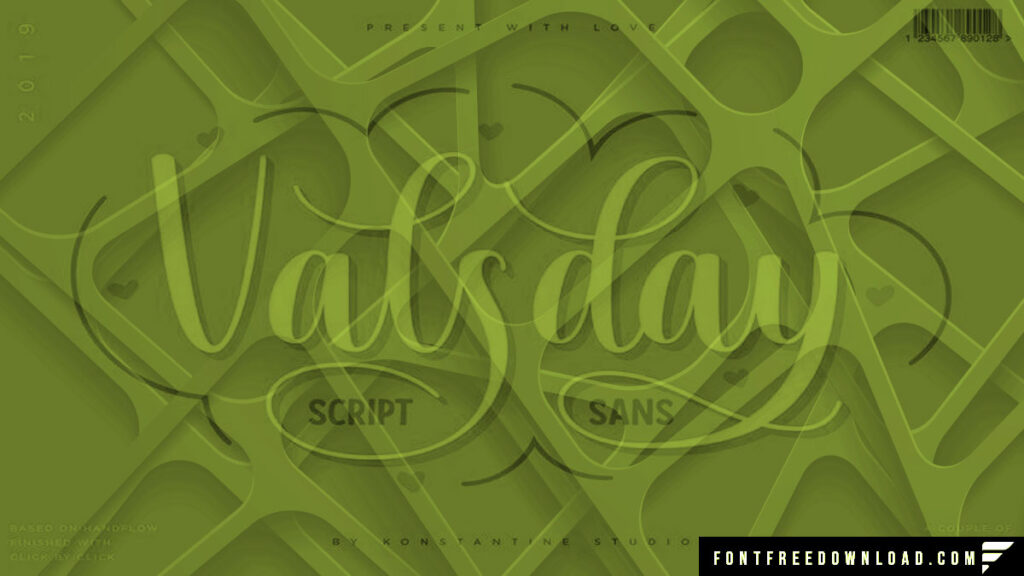 Free Valsday Script and Sans Font