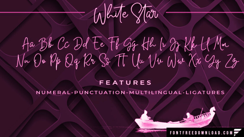 Free White Star Handwritten Font