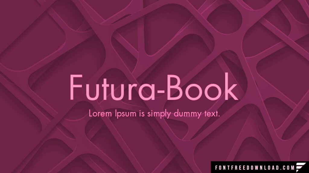 Futura Book Font Family Free Download