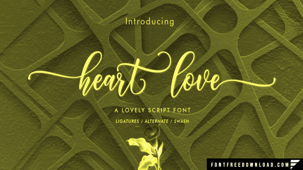 Heart Love Font Free Download