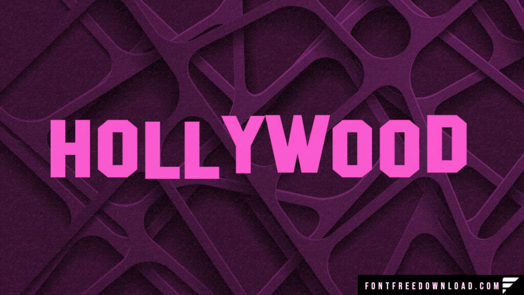 Hollywood Sign Font Free Download