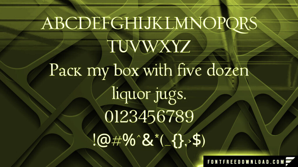 Loki Serif Font Display Image