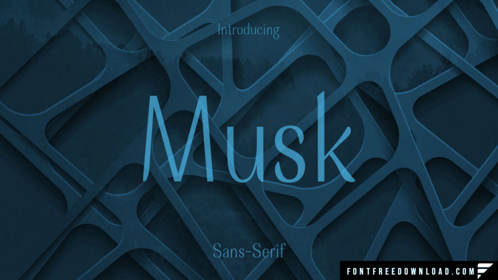 Musk Sans Serif Typeface Free Download