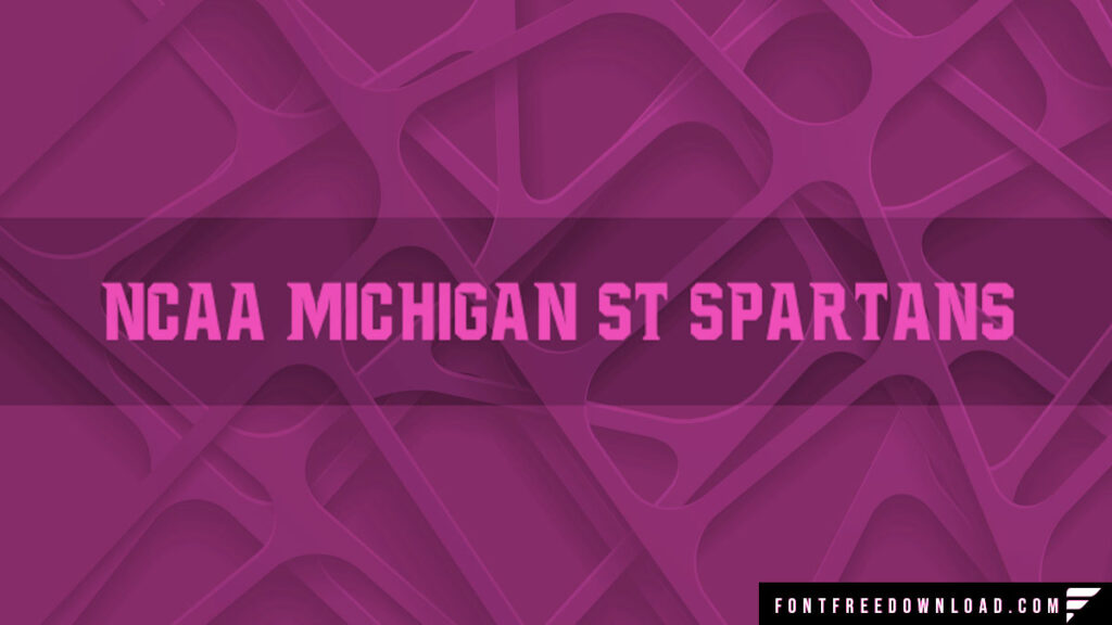 NCAA Michigan State Spartans Font Free Download