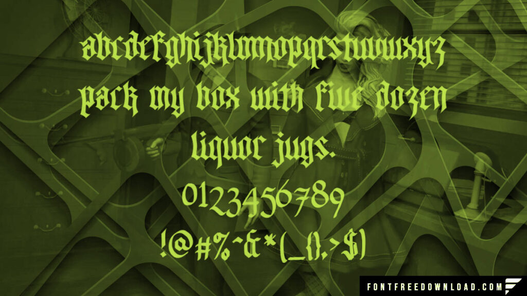 Original Gangsta Font View