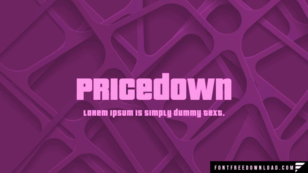 Pricedown Font Free Download