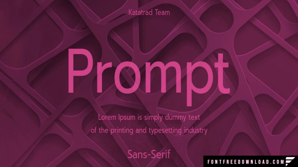 Prompt Font Family Free Download