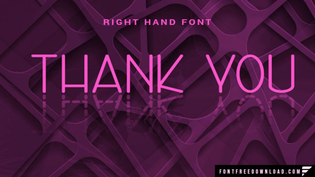 Right Hand Font Free Download