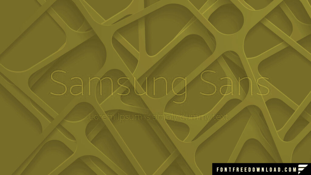 Samsung Sans Typeface