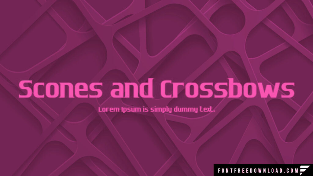 Scones And Crossbows Font Free Download