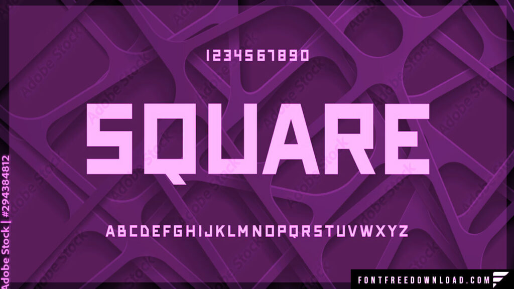 Square Font Free Download