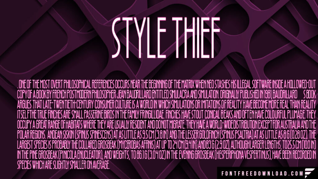 The Style Thief Typeface