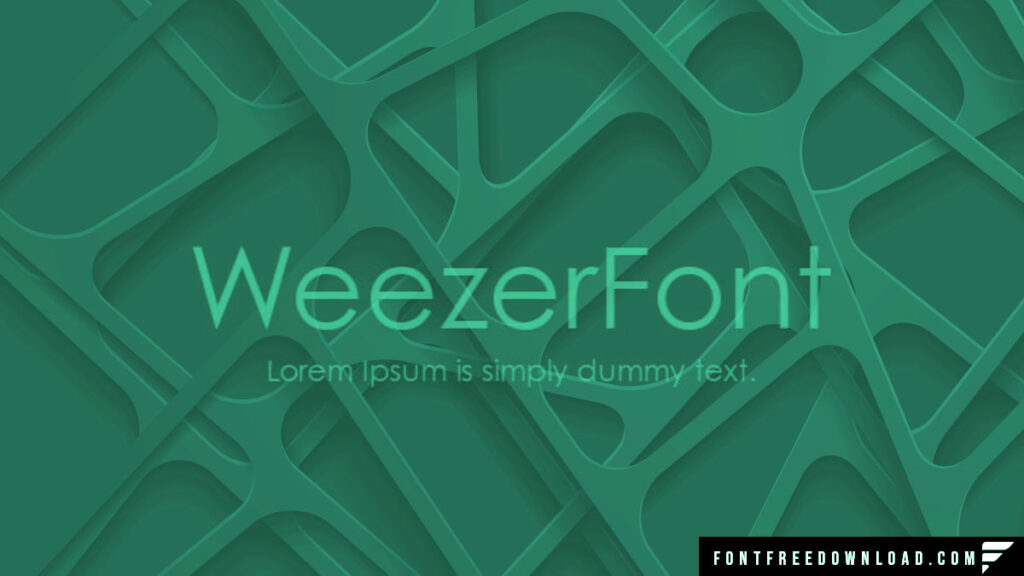 Weezer Font Free Download