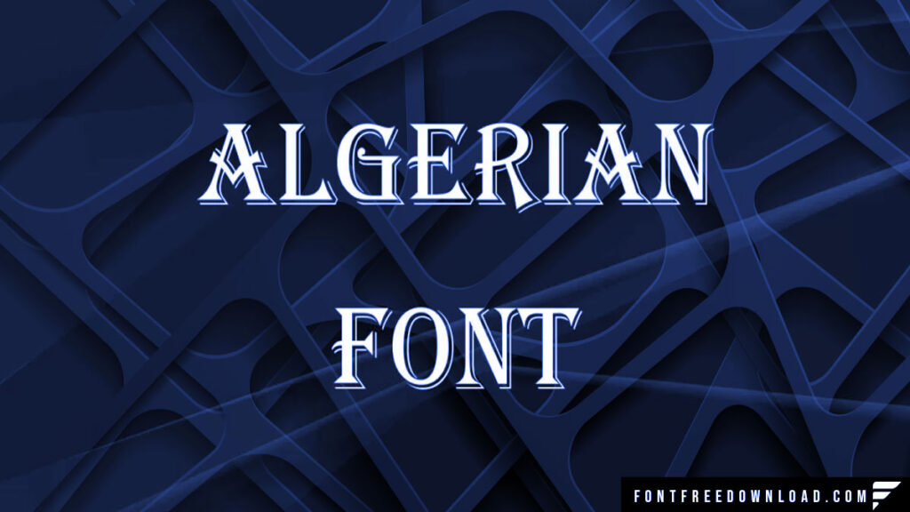 Algerian Regular Font Free Download